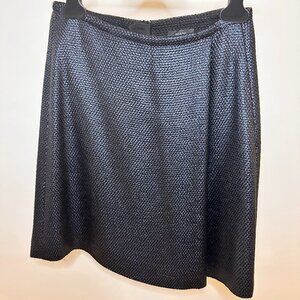 Riani Black Textured Skirt